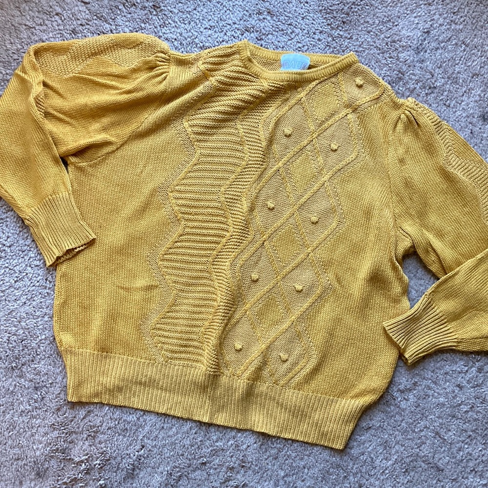 Vintage Rabe mustard sweater